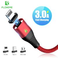 HOT weime428 - / FLOVEME 3A สายแม่เหล็ก Micro USB Type C สายชาร์จอย่างรวดเร็วโทรศัพท์ Microusb Type-C แม่เหล็กชาร์จสำหรับ iPhone หัวเว่ย Xiaomi LG