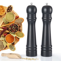 Wood Manual Pepper Spice Mill Black Salt Pepper Grinder Handheld Seasoning Mills Ceramic Rotor Pepper Grinding Kitchen BBQ Tool