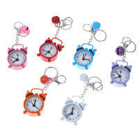 Mini Cute Alarm Clock Keychains Cute Alloy Alarm Clock Pendant Creative Gift Hanging Ornaments Key Chain For Bags Accessories