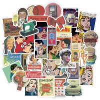 hot【DT】 50pcs Stickers Stationery Computer Laptop Adesivos Supplies Scrapbooking Material Custom 90s