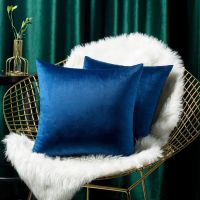 Navy Cushion Cover Velvet Pillow Cover for Living Room Sofa Home Decor Pillow Cover 45x45 Nordic Decorative Pillows Cushion Cover