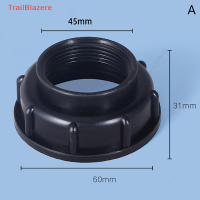 TrailB อะแดปเตอร์เปลี่ยนวาล์วถังน้ำ IBC แบบเกลียวต่อท่อน้ำในสวน S60X6ทนทานสีน้ำเงิน