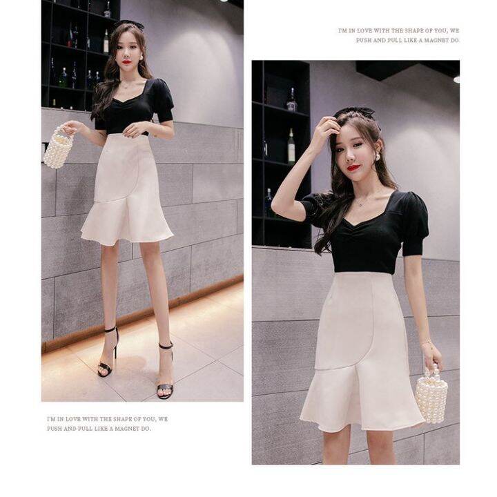 women-office-skirt-a-line-mid-length-elegant-ruffle-skirts