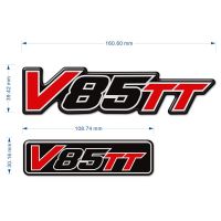 สำหรับ Moto Guzzi V85TT V 85 TT ถังสติกเกอร์ปลอกปกป้องเข่ารูปลอกเครื่องหมายสัญลักษณ์กระเป๋าเดินทาง