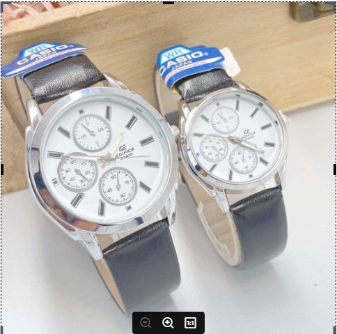 นาฬิกาข้อมือคาสิโอสายหนังเซต2เรือนขนาดหน้าปัด30-38-mm-สินค้า-มีกล่องถ่านสำรอง-ผ้าเเถม