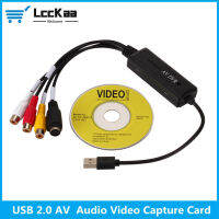 LccKaa AV RCA To USB 2.0 Cable Adapter Converter Audio Video Capture Card Adapter สาย PC สำหรับ DVD VHS Capture Device