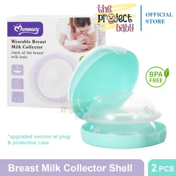 Breast Milk Catcher, Milk Collector for Breastfeeding Mother, Breast  Shells, Breastmilk Collector with Plugs, for Milk Leaks, Protect Cracked