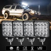 แท่ง Led น้ำท่วม4X4นิ้วสำหรับรถแทรกเตอร์4wd ออฟโร้ดรถบรรทุก Atv Utv เอสยูวีบาร์ยานยนต์สำหรับวิ่งกลางวันไฟหน้ารถ