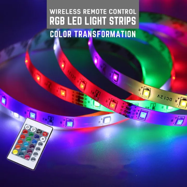 5M 600Leds 3528 Rgb Led Light Strip+ 44 Key Remote Controller Non ...