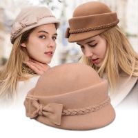 ❍۞┅ 100 wool beret winter berets women winter felt beret Floral Women Felt French Beret Beanie fedora hat Beanie Winter Flower