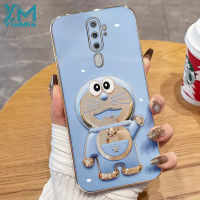 YiaMia เคสโทรศัพท์แฟชั่นสำหรับ OPPO A5 A9 2020 A7 A5S A12 A53 A3S A12E A15 A15S A16 A16K A31 A32 A33 2020 A17K Reno8 T ตัวชุบโลหะหรูหรา Tinkling Cat ซิลิโคนนิ่มฝาครอบโทรศัพท์