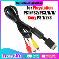 Kabel Audio Video ตัวแปลงสายเคเบิลเอวีทีวี3rca 1.8ม. สำหรับสายออดิโอมัลติมีเดีย Ps3 Ps2