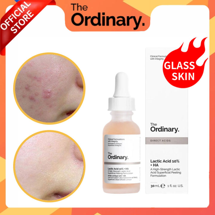 The Ordinary Lactic Acid 5 +10 +HA 30ml A Mild Lactic Acid Superficial