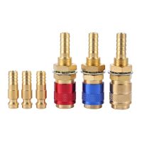 Brass 8mm Water Cooled Gas Adapter M8 Welding Torch Quick Hose Connector Fittings for MIG TIG Welding Torch Plug Pipe Fittings Accessories