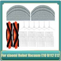 22PCS Accessories Kit for Robot Vacuum E10 B112 / E12 Replacement Accessories Main Side Brush Hepa Filter Mop Cloth