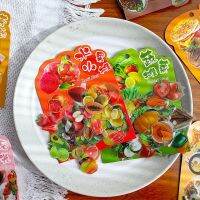 MOHAMM 50pcs Food Feast Stickers Simulate Food Fruit Hand Tent PVC Waterproof Materials