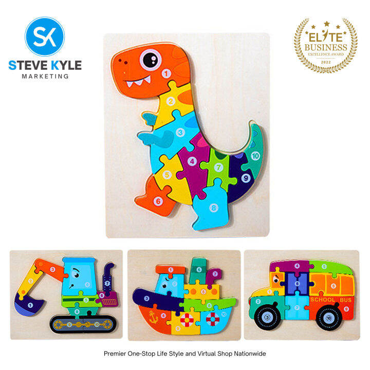 Wooden Puzzle Children's Educational Toys Nontoxic Relieve Stress