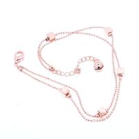 5pcs Wholesale Foreign Trade Fashion Rose Gold Simple Beach Ladies Anklet Foot Accessories Metal Chain Trend Female Feet Bare Ch