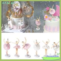 SFAJAI 3Pcs Baby Shower Cake Decor Party Baking Birthday Supplies Cake Topper Cupcake Topper Ballet Girls Girl Doll