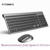 Russian Spain USA French Ltalian German UK layout Wireless Keyboard and Mouse Combo Silent Mice for PC Laptop Computer Windows.