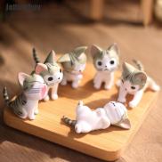 Jettingbuy Cheese cat miniature figurines toys cute lovely Model Kids Toys