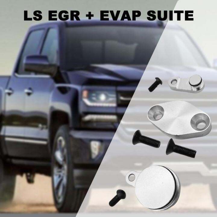 For LS Truck EGREVAP Delete Intake Exhaust Manifold Block Off Plate Kit