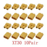 10Pair XT30 Male Female Bullet XT 30 Connectors Plugs For RC Lipo Battery RC Drone DIY Toy AccessoriesWires Leads Adapters