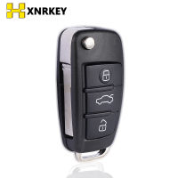 Xnrkey 3ปุ่มรถพลิกเปลือกกุญแจรีโมทสำหรับออดี้ A2 A3 A4 A6 A6L Q7 TT รถ F ILP ปกเชลล์ที่สำคัญแทนที่