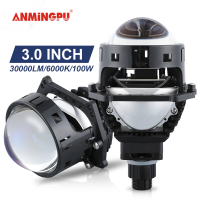 ANMINGPU เลนส์ไบแอลอีดี3.0นิ้ว G5 3R 100วัตต์30000LM H4โปรเจ็คเตอร์ Led เลนส์ไฟหน้า H7 H1 H11 9005โคมไฟ LED 6000K Lampu Depan Mobil จัดแต่งทรงผมใหม่