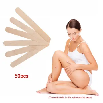 50pcs/10pcs Wooden Waxing Wax Spatula Tongue Disposable Bamboo