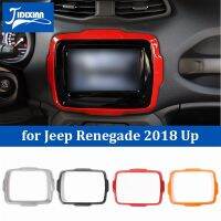 {: 》ที่คลุมกรอบตกแต่งนำทาง GPS ภายในรถยนต์ JIDIXIAN สำหรับรถ Jeep Renegade 2018 2019 2020 2021 2022เพิ่มอุปกรณ์เสริมรถยนต์