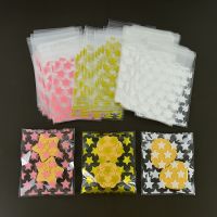 【YF】❣✲  100Pcs Star Plastic Transparent Packing Cellophane Cookie Adhesive for