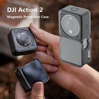 Original DJI Action 2ขายึดอแดปเตอร์เคสครอบปกป้องแม่เหล็กสำหรับพลังงานแบตเตอรี่หน้าจอสัมผัสโมดูลอุปกรณ์เสริมสำหรับกล้อง