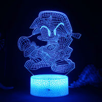 3D Led Friday Night Funkin Gaming Room Game Figure FNF LED Night Lights Panel Lights Lamp Cute Room Decor Gift For Friends