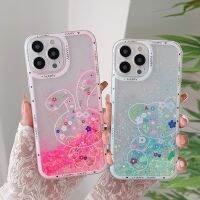 Nana Ko เคสโทรศัพท์กระต่ายหมีส่องสว่างสำหรับ Huawei Nova 10 9 8 7 6 SE 5 Pro เคสแบบไดนามิกทรายดูดใสแวววาวสำหรับ7i Nova 5i 5z 5T