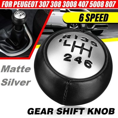 6 Speed Gear Shift Knob for Peugeot 307 308 3008 407 5008 807 Partner B9 Tepee Citroen C3 A51 C4 C4 Picasso C8 Berlingo