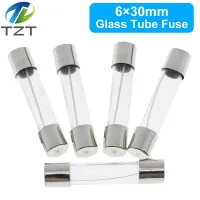 TZT 10PCS 6x30mm Fast Blow Glass Tube Fuses 0.25A 0.5A 1A 1.5A 2A 2.5A 3A 3.15A 4A 5A 6A 7A 8A 10A 15A 20A 25A 30A 250V 6x30mm