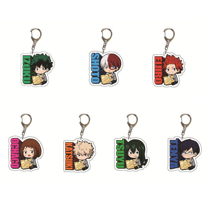 My Hero Academia Key Chain Midoriya Izuku Bakugou Katsuki Todoroki ...