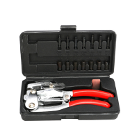 16 Pieces of Sheet Metal, Copper, Aluminum, Iron, Leather, Plastic, Punching Pliers Tool Set