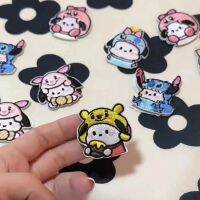 Cute Self-adhesive Cloth Stickers Cartoon Embroidery Bag Stickers Handmade Phone Clothes Patch Stickers 【AUG】