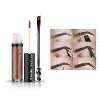 (Stream woman) Pudaier 4สี Liquid Eyebrow พร้อมแปรงกันน้ำ Eye Brow Enhancer Tint Lapiz Cejas Semi Lasting Natural Beauty แต่งหน้า