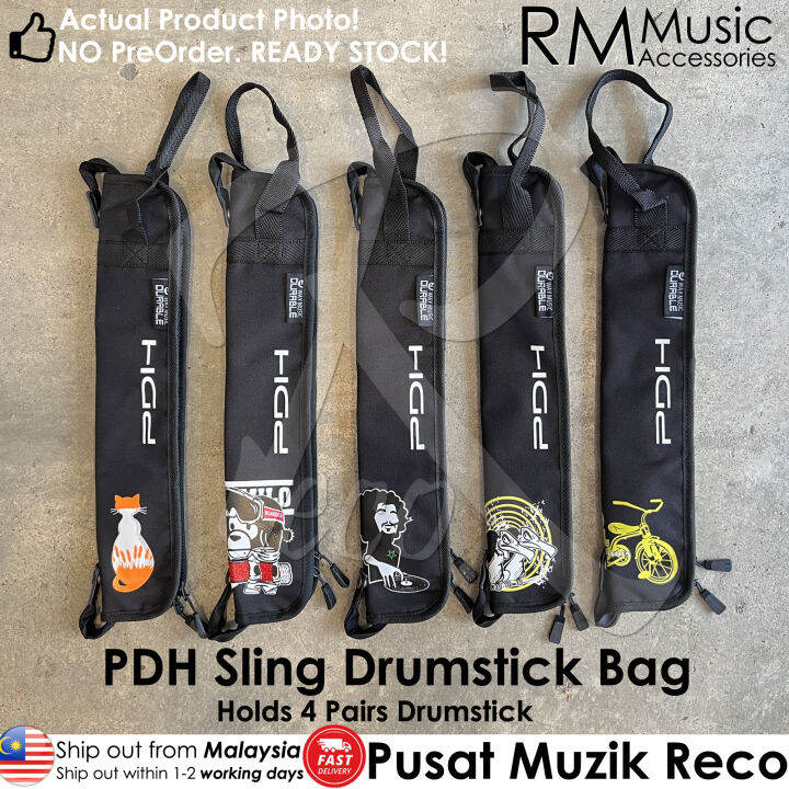 RM Design Sling Drumstick Bag fits 4 pairs Drumsticks Drum Stick Bag