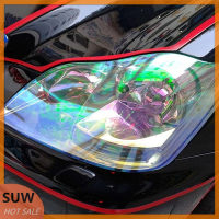 ? SUW กิ้งก่าเปลี่ยนสี Tint VINYL Wrap สติกเกอร์ไฟหน้าฟิล์มรถยนต์โคมไฟ