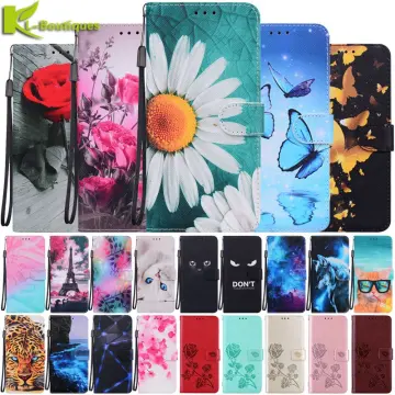 3D Pink Flower PU Leather Flip Wallet Case Magnetic Clip Card Slot Folio  Case Compatible With Samsung Galaxy iPhone Xiaomi and other phones