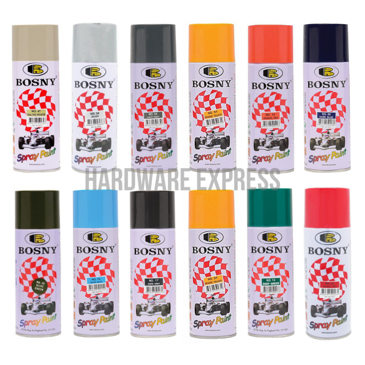 Bosny Acrylic Spray Paint (Solid Colors) | Lazada PH