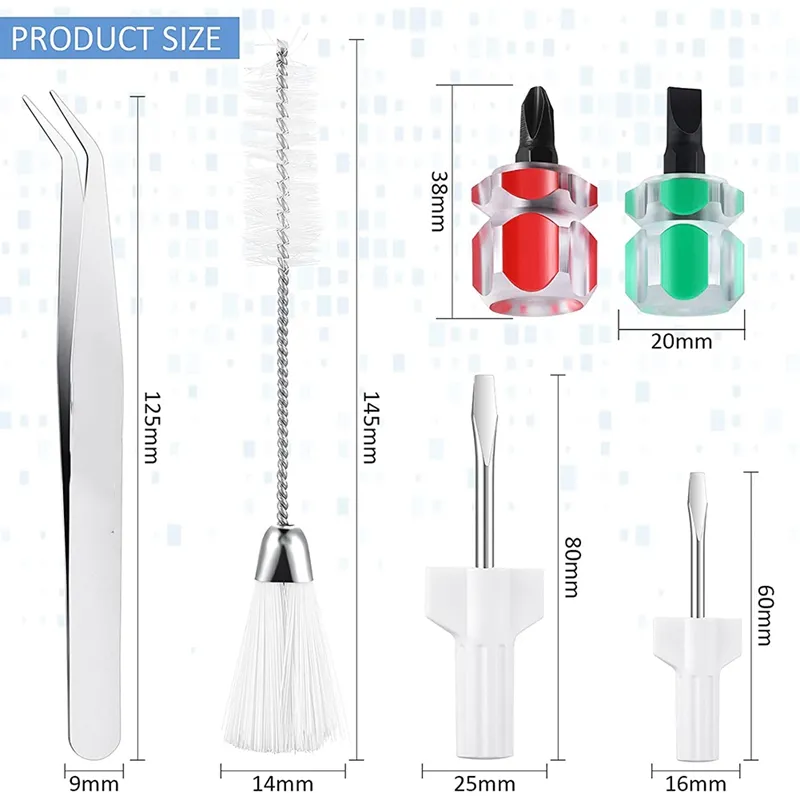 Sewing Machine Cleaning Kit Mellbree 8pcs Repair Machine Sewing Tools  Includes Tweezer Double Headed Lint Brush Different Size Screwdrivers and  Seam Rippers to Boost Machine Sewing Performance