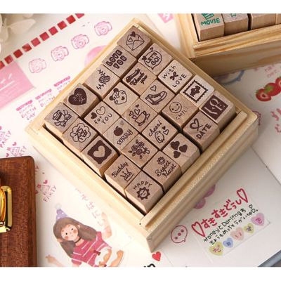 ตราปั๊ม ตัวปั๊ม ตรายาง ตราปั๊ม Love Diary Stamp set (มีหมึกแยกขาย)