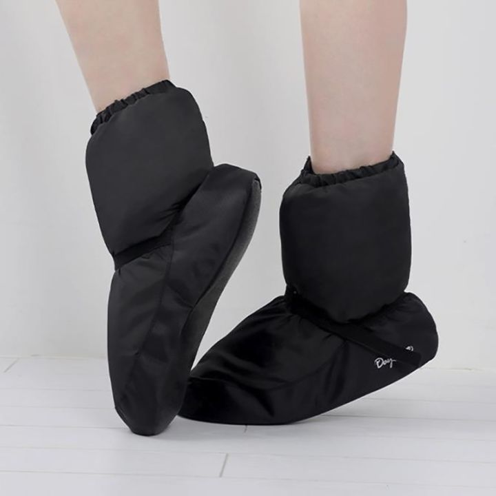 บัลเล่ต์สำหรับผู้ใหญ่-รองเท้าเต้นรำประจำชาติอบอุ่นขึ้นรองเท้าที่ทันสมัยผ้าฝ้ายพื้นรองเท้าหนา