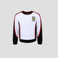 FERRARI เฟอร์รารี่ เสื้อสเวตเตอร์ รุ่น BOY INFINITY PATCH SWEATER MINI-ME BLK