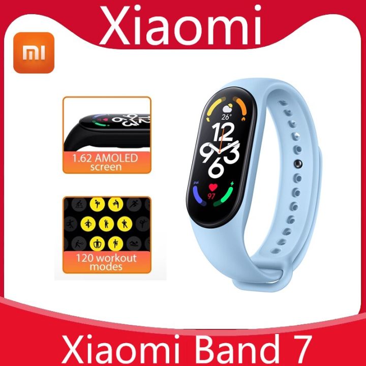 gvm Xiaomi Band 7 blue Smart Bracelet Bluetooth 5.2,VO2 Max,Sport Analysis  1.62AMOLED,120 Workout Modes,5 atm Waterproof Smart Band